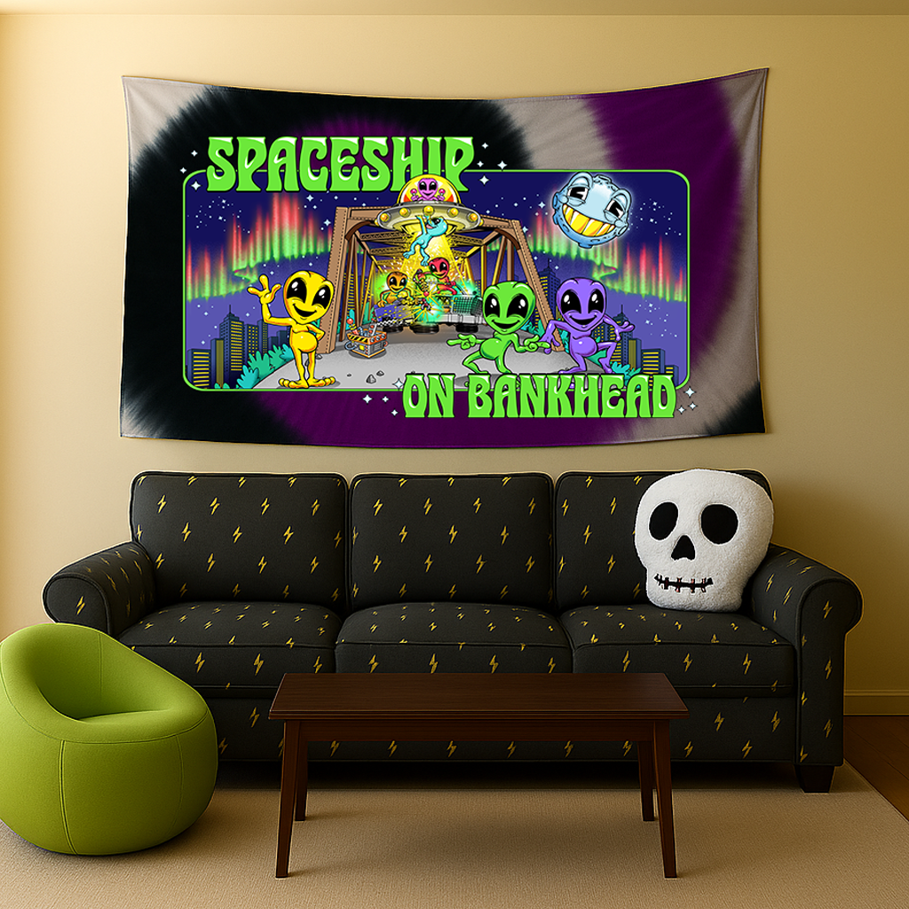 Southern Hospitality Tapestry - Spaceship on Bankhead
